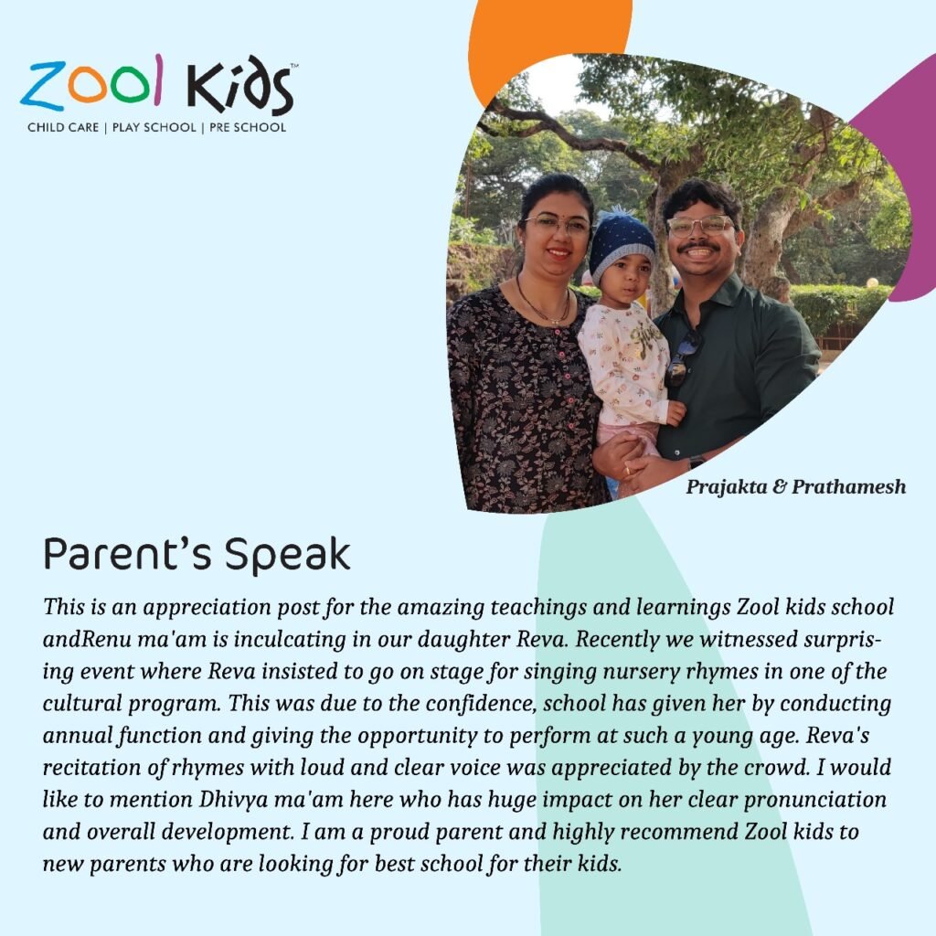 Zool Kids Preschool Parent Testimonial